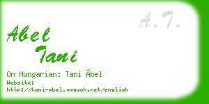 abel tani business card